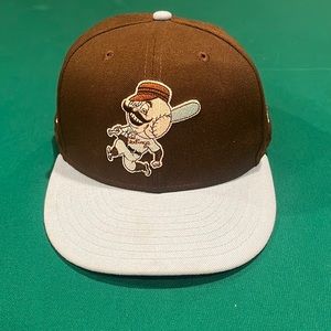 Cincinnati Reds Brown and Powder Fitted Hat
